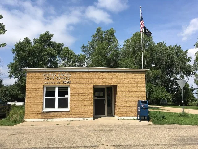 The United States Post Office in Marvin, South Dakota