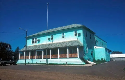 The Corson County Courthouse in w:McIntosh, South Dakota (slightly cropped and brightness-adjusted from original). This building was destroyed by fire on April 10, 2006.