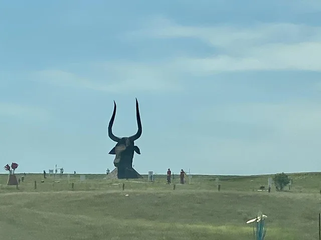 Porter Sculpture Park from Interstate 90, Montrose, SD