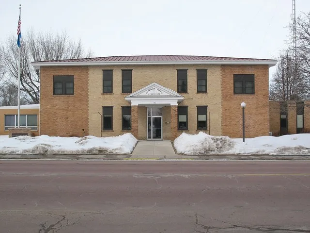The Hutchinson County Courthouse in Olivet, South Dakota.