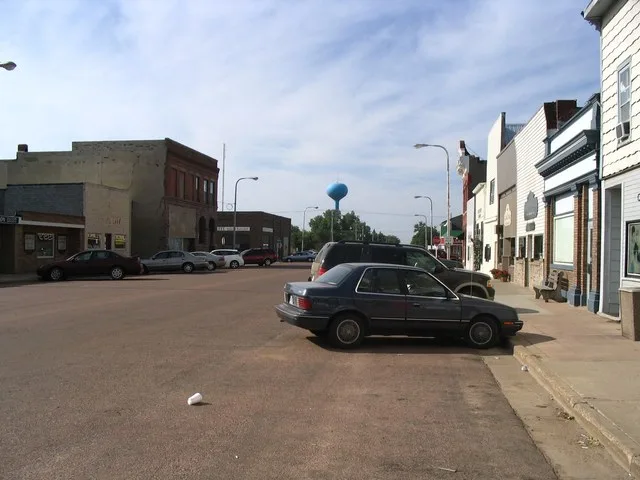 Downtown Salem Historic District, Salem, South Dakota. This area is listed on the National Register of Historic Places.