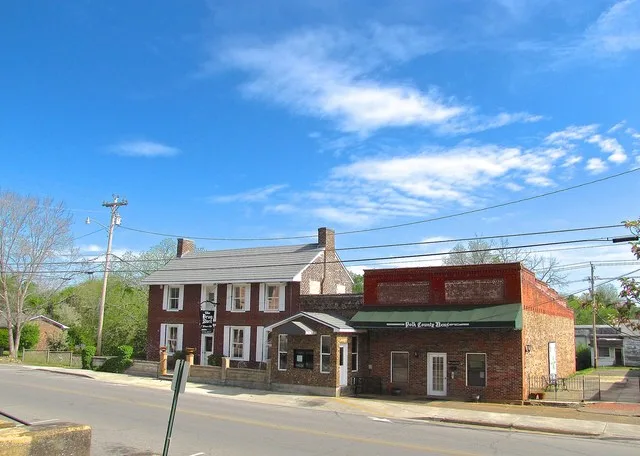 The William Wiggins House, now home to The Drug Store, in Benton, Tennessee, United States.