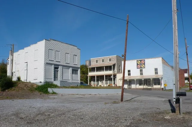 Several buildings in the old section of Bulls Gap, TN