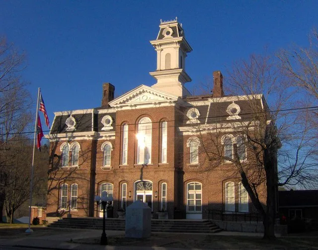Smith County Courthouse in Carthage, Tennessee, in the southeastern United States. The courthouse was built by Henry Jackson in 1879 and added to the National Register of Historic...