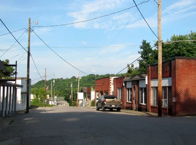 Main Street in Caryville, Tennessee, United States.