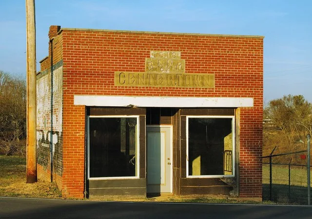 The old Bank of Centertown building, built 1918, in Centertown, Tennessee , United States