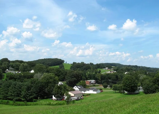 View of Church Hill, Tennessee, United States. These houses are mostly located along, or just off, East Main Boulevard.