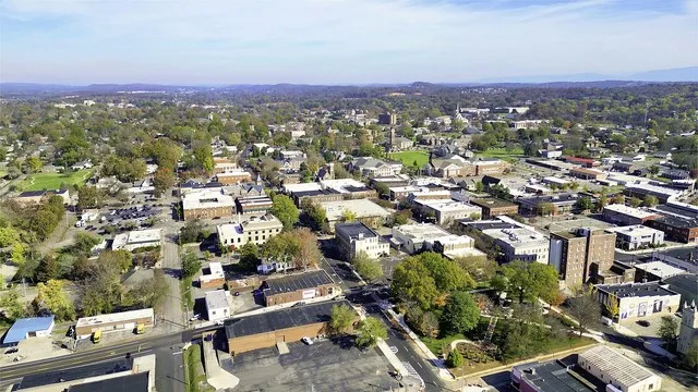 Downtown Cleveland, Tennessee, in Bradley County