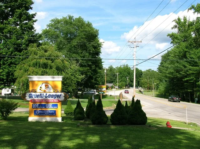 Tennessee State Route 108 in Gruetli-Laager, Tennessee, United States.