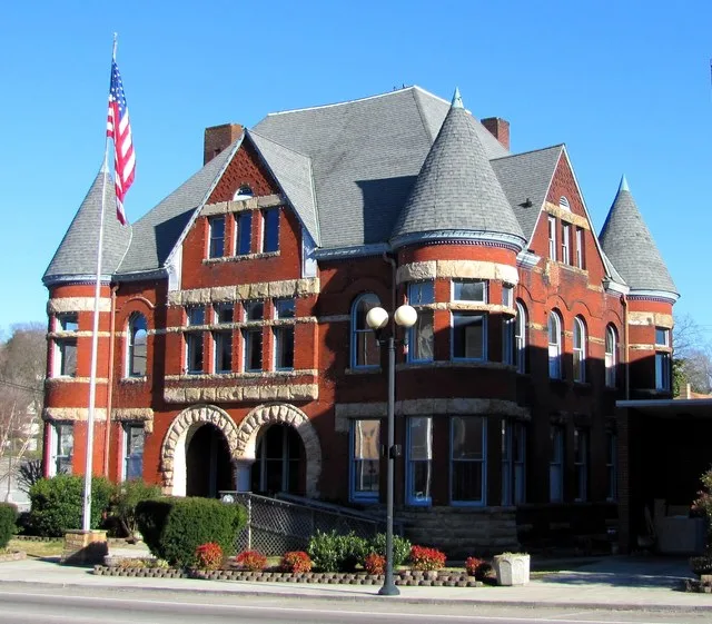 Harriman City Hall in Harriman, Tennessee, USA, built in the early 1890s to house American Temperance University.