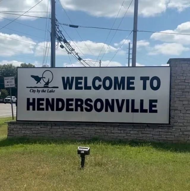 Hendersonville Tennessee welcome sign