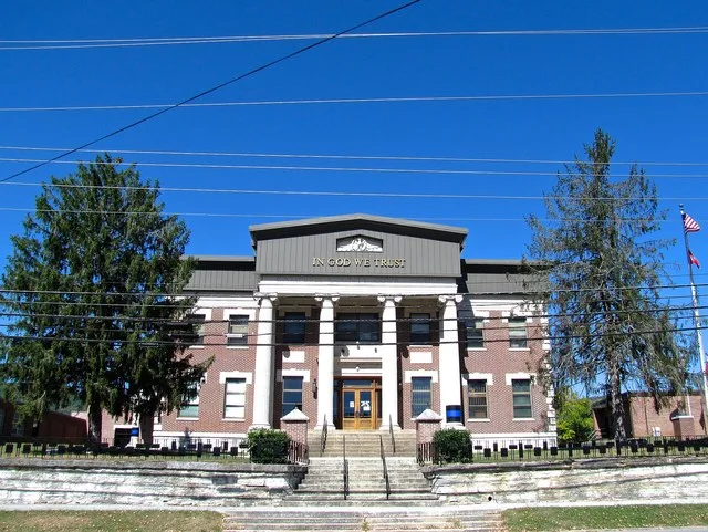 Campbell County Courthouse in Jacksboro, Tennessee, United States.