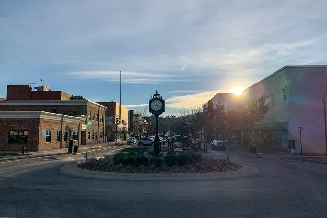 Broad Street in downtown Kingsport, Tennessee