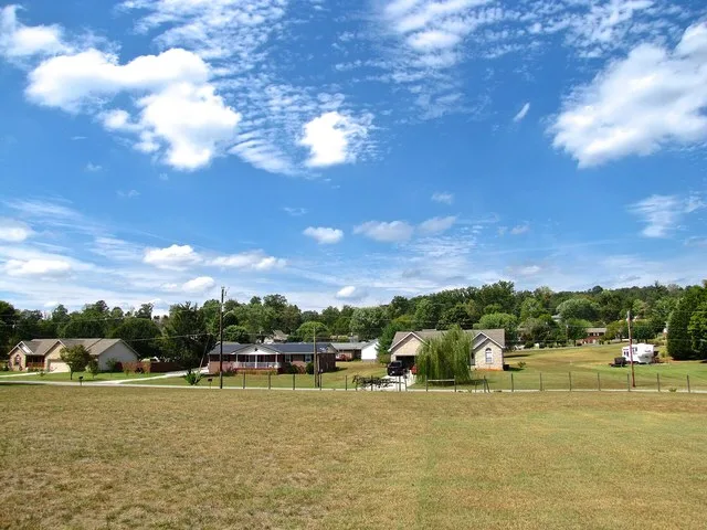 Houses in Plainview, Tennessee, United States.