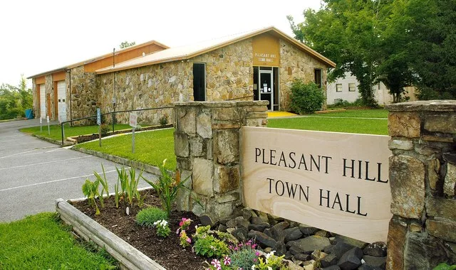 The town hall in Pleasant Hill, Tennessee, United States.