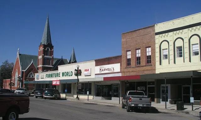 Town square in Pulaski, Tennessee, United States