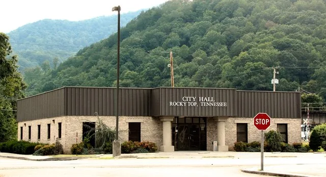City Hall in Rocky Top, Tennessee, United States.