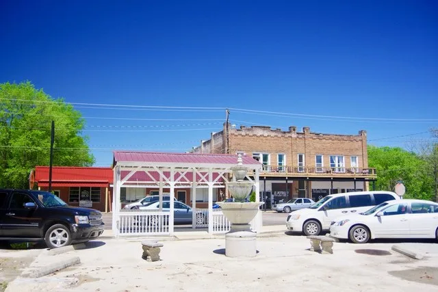 Buildings along Main Street (State Route 69) in Saltillo, Tennessee, United States.