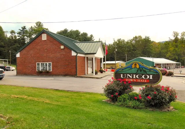 Town Hall in Unicoi, Tennessee, United States.