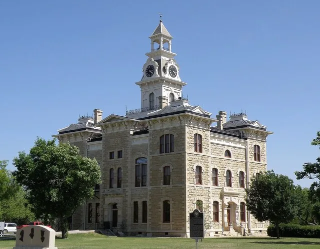 The Shackelford County Courthouse, Albany, Texas, United States. Recorded Texas Historic Landmark - 1962