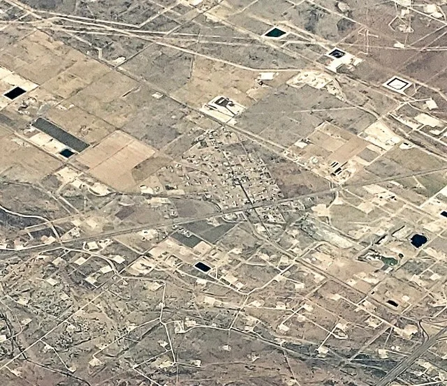 Aerial view of Barstow, TX