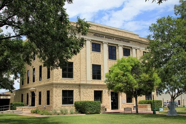 The Reagan County Courthouse in Big Lake, Texas, United States.