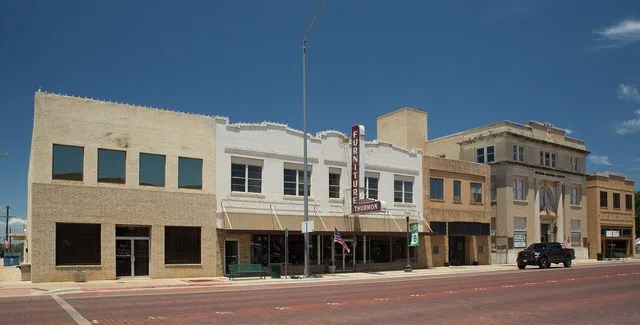 Buildings in downtown Breckenridge, Texas