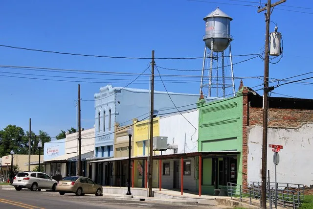 Downtown Bremond, Texas, United States.