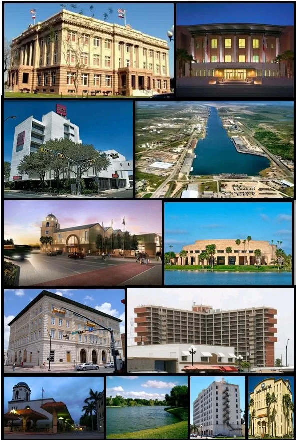 These are buildings, structures and areas in Brownsville, Texas.
