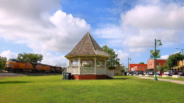 The Downtown Gazebo in Buda, Texas , United States.