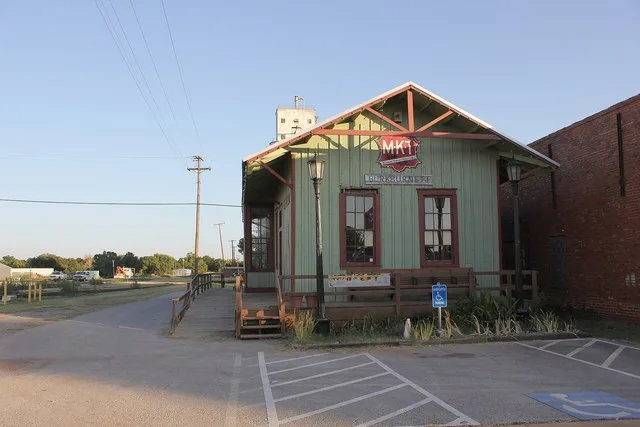 Missouri–Kansas–Texas Railroad depot, Burkburnett, Texas.