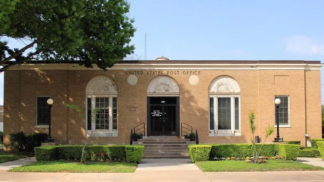The United States Post Office in Cameron, Texas, United States was built in 1917.