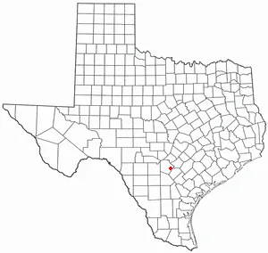 Adapted from Wikipedia's TX county maps by Seth Ilys.