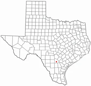 Adapted from Wikipedia's TX county maps by Seth Ilys.