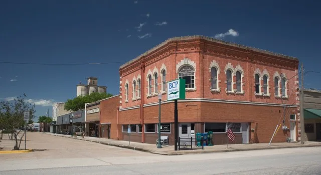Buildings in downtown Clifton, Texas