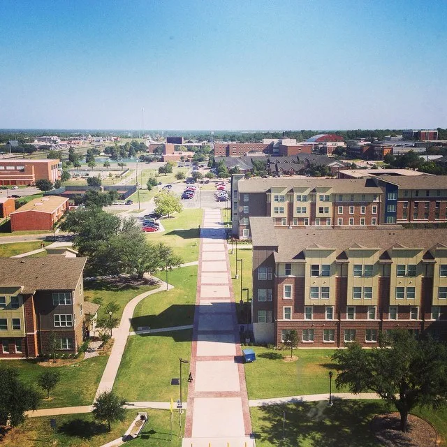 View of the A&M-Commerce campus