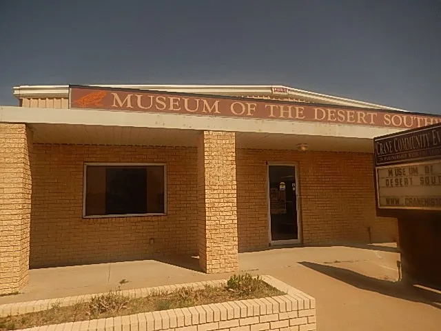 I took photo of Museum of the Desert Southwest in Crane, TX, with Nikon camera.