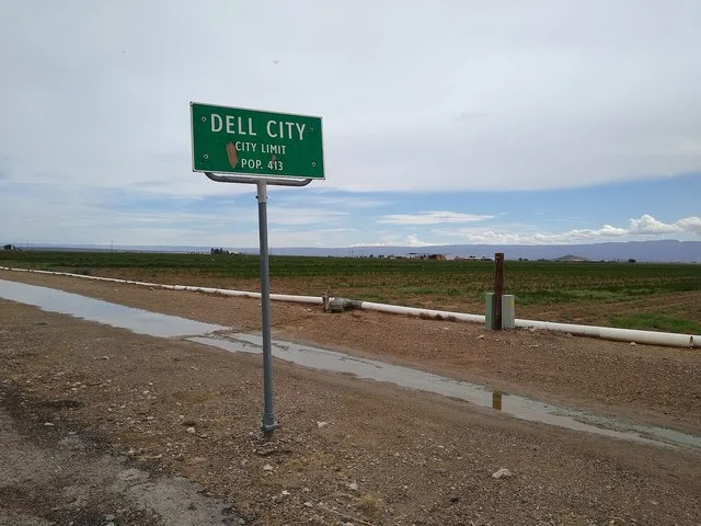 Dell City, TX sign