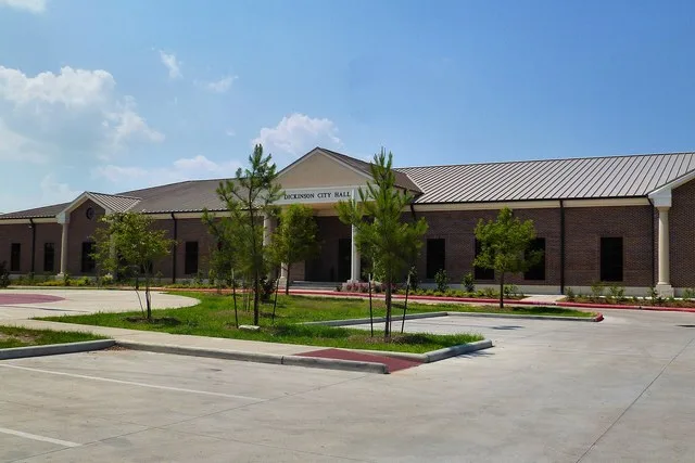 City Hall. Dickinson, Texas, USA. 77539