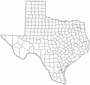 Adapted from Wikipedia's TX county maps by Seth Ilys.