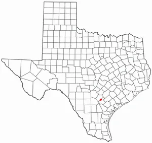 Adapted from Wikipedia's TX county maps by Seth Ilys.