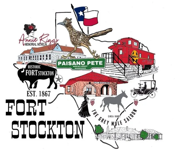 it shows all the historic places in fort stockton