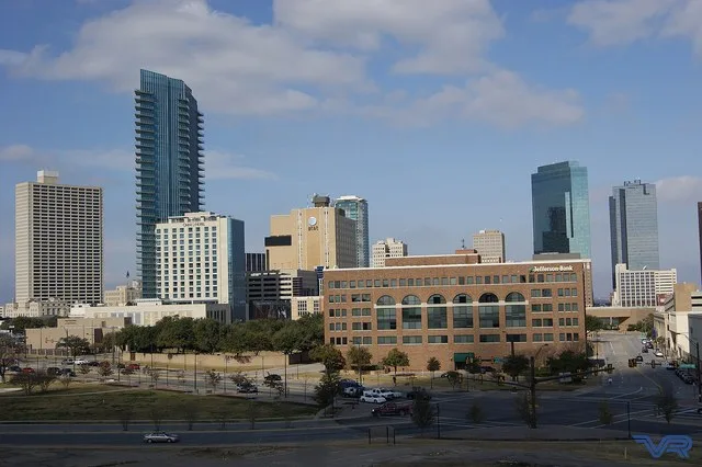This is an image detailing the skyline of Fort Worth, Texas.