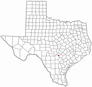 Adapted from Wikipedia's TX county maps by Seth Ilys.