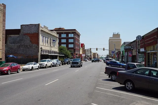 Lee Street in Greenville , Texas ( United States ).