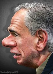 Greg Abbott - Caricature
