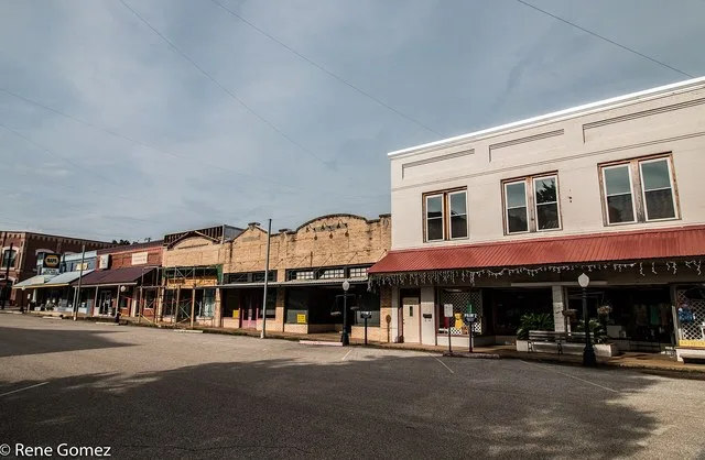 The town of Hemphill, Texas
