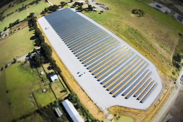 On the site of a former peanut farm, the CoServ Solar Station in Krugerville, Texas was completed in May 2015. After testing that summer, the 2MW AC solar farm was officially dedi...