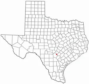 Adapted from Wikipedia's TX county maps by Seth Ilys.