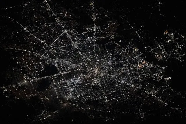 iss073e0379932 (July 15, 2025) --- Houston, Texas, the Lone Star State's largest city with a metropolitan population of about 7.12 million, is pictured at approximately 2:52 a.m...